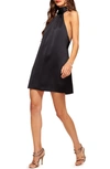 RAMY BROOK SAM HALTER A-LINE SATIN MINIDRESS