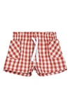MILES THE LABEL MILES THE LABEL GINGHAM CHECK ORGANIC COTTON SHORTS