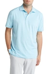 Peter Millar Halford Stripe Performance Polo In Seaport Blue