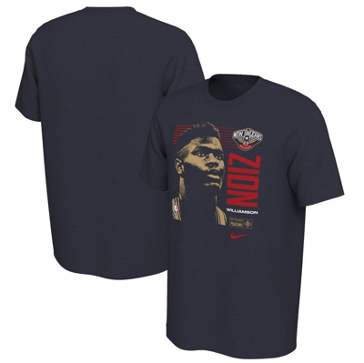 Nike New Orleans Pelicans Men's Player Photo T-shirt In Navy
