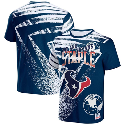 Staple Nfl X  Navy Houston Texans All Over Print T-shirt