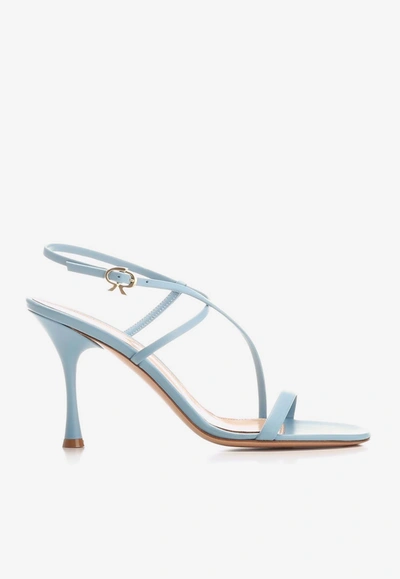 Gianvito Rossi 95 Sandals In Nappa Leather In Blue