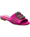 Manolo Blahnik Martamod Satin Sandal In Pink