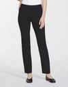 Lafayette 148 Plus-size Finesse Crepe Clinton Ankle Pant In Black