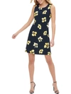 Tommy Hilfiger Petite Floral-print Sheath Dress In Blue