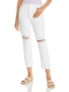 Agolde Womens Denim Distressed Cropped Jeans In Multi