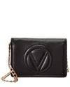 VALENTINO BY MARIO VALENTINO VALENTINO BY MARIO VALENTINO TINY SAUVAGE LEATHER CARD CASE ON CHAIN