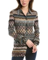 Missoni Zigzag-woven Wool-blend Shirt In Multi