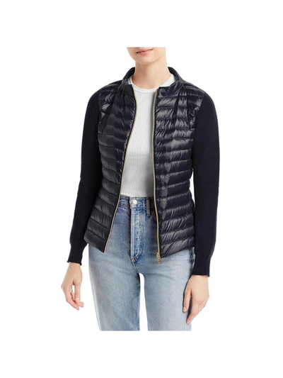 Herno Womens Quilted Mixed Media Puffer Jacket In Multi