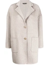 COLOMBO COLOMBO SINGLE-BREASTED CASHMERE COAT