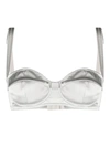 Dolce & Gabbana Metallic Balconette Bra In Grey