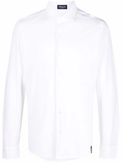 Drumohr Cotton Shirt In White