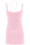 Attico Coco Mini Dress With Halter Chain