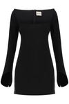 Khaite Squared Neckline Long-sleeved Minidress