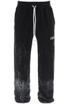 Amiri Cracked Dye Logo Sweatpants