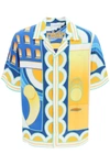 Casablanca Graphic-print Silk Short-sleeve Shirt