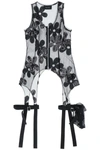 Simone Rocha Sequined Zip-up Tulle Top