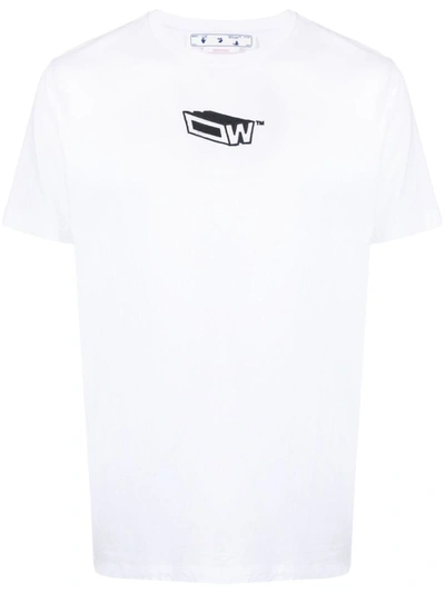 Off-white Graphic-print Cotton T-shirt In White