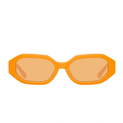 Attico The  Sunglasses In Orange
