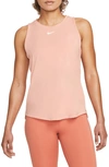 Nike Women's Dri-fit One Luxe Standard Fit Tank Top In Light Madder Root