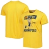 Homage Tyrese Haliburton Gold Indiana Pacers Caricature Tri-blend T-shirt In Gold