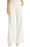 Twp The Howard Flat Front Flare Pants In Bone