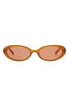Fifth & Ninth Taya 53mm Polarized Oval Sunglasses In Caramel/ Brown