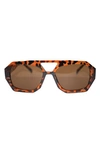 FIFTH & NINTH RYDER 57MM POLARIZED AVIATOR SUNGLASSES