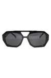 FIFTH & NINTH RYDER 57MM POLARIZED AVIATOR SUNGLASSES