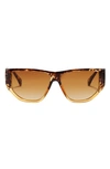 FIFTH & NINTH ASH 56MM POLARIZED GEOMETRIC SUNGLASSES