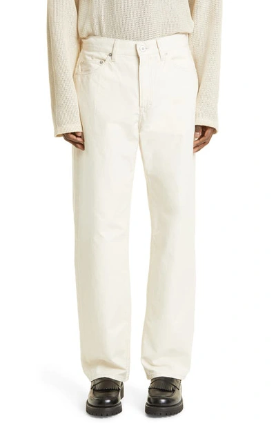 Our Legacy Formal Cut Relaxed Tapered Leg Jeans In Naturelle Sincere Canvas