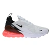 NIKE AIR MAX 270 WHITE/BLACK-HOT PUNCH FD0283-100 MEN'S