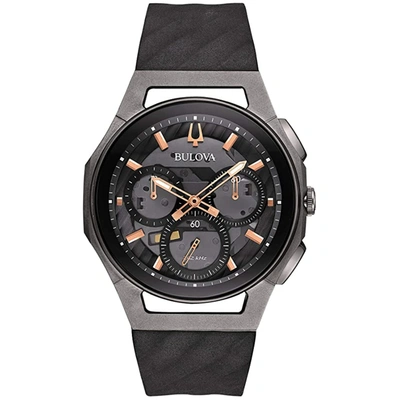 Bulova Men's Curv Black Dial Watch