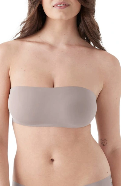 True & Co. Convertible Bandeau Bra In Mink