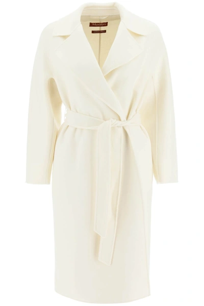 コート Max Mara Studio CLES - Wool, cashmere and silk coat Wool, cashmere and silk coat with belt, sand | 