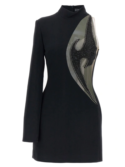 David Koma Bead Embroidery Dress In Negro