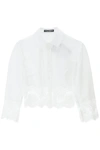 Dolce & Gabbana White Shirt With Lace