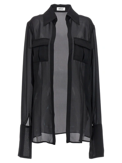 Monot Georgette Shirt In Black