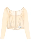 Dolce & Gabbana Georgette Top With Corset Detailing