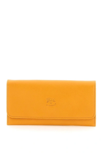 Il Bisonte Leather Wallet In Orange