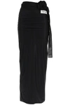 Dolce & Gabbana Black Draped Skirt With Belt