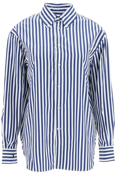 Polo Ralph Lauren Striped Cotton Shirt In Multi-colored