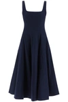 Staud Wells Corset Poplin Mini Dress