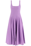 Staud Wells Cotton Poplin A-line Midi-dress