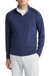 Peter Millar Crown Crafted Stealth Performance Quarter Zip Pullover In Navy
