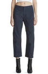 Rag & Bone Leyton Crop Cotton Work Pants In Salute