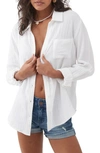 O'NEILL LENI COTTON GAUZE BUTTON-UP SHIRT