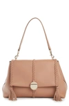 Chloé Medium Penelope Leather Bag In Woodrose