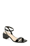 Agl Attilio Giusti Leombruni Women's Angie Ankle Strap Heeled Sandals In Nero-nero
