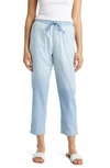 Caslon Drawstring Chambray Pants In Medium Chambray Slub